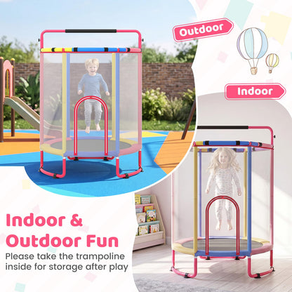 5FT Kids Trampoline, 6 in 1 Toddler Trampolines