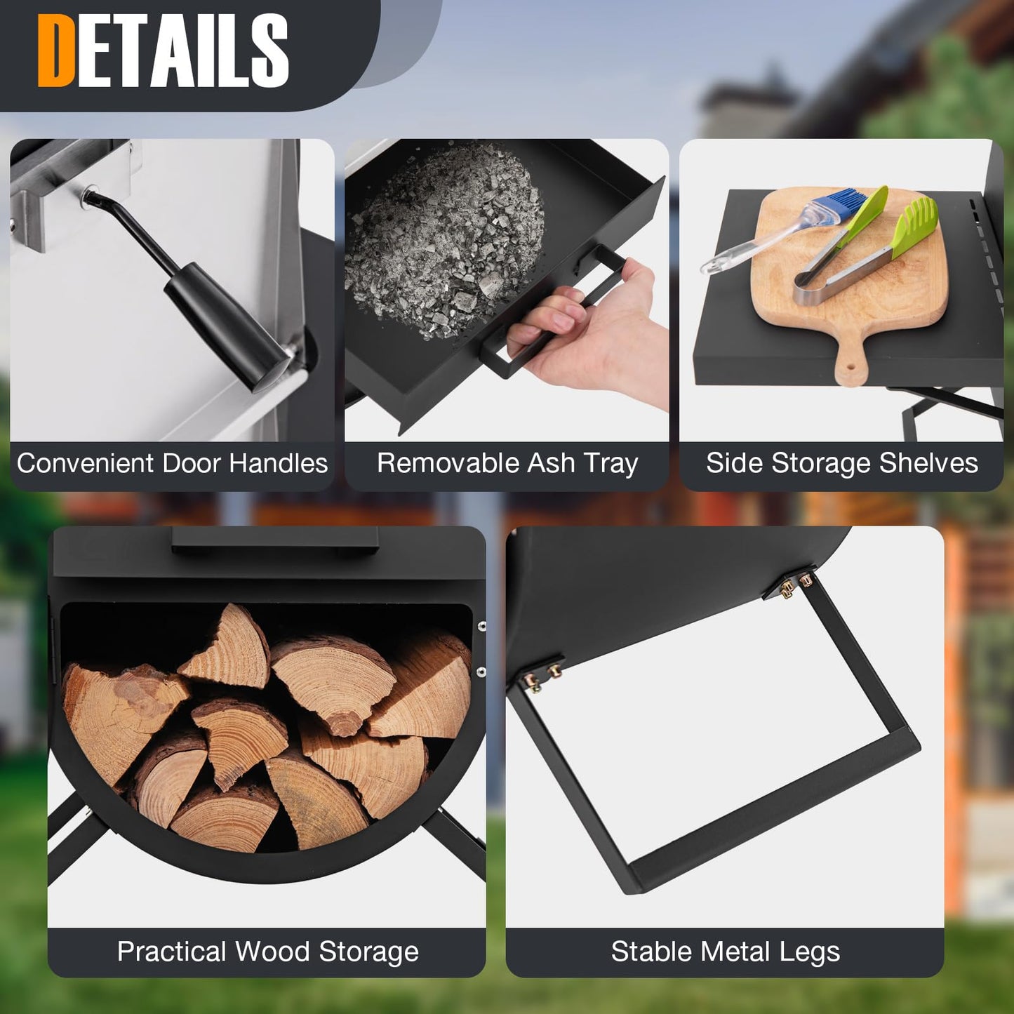 Outdoor Pizza Maker with Cover for BBQ