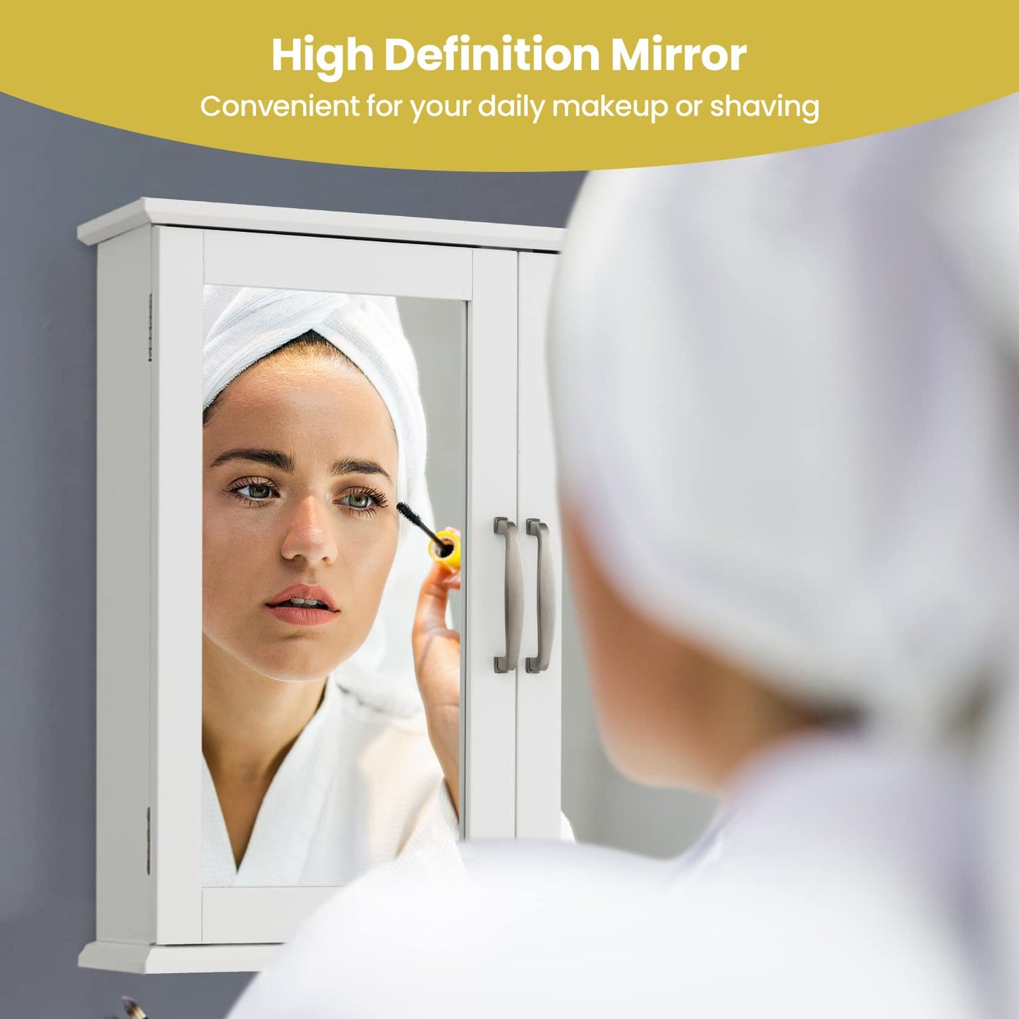 Wall-mounted Bathroom Mirror Cabinet for Bathroom Living Room