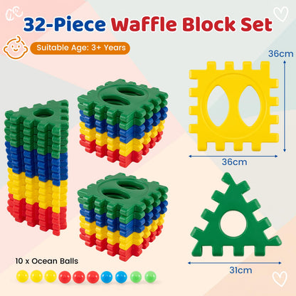 32 Pieces Jumbo Building Blocks for Kids