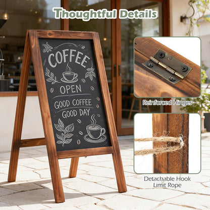 70 ×31 cm Foldable A-Frame Chalk Board Sign