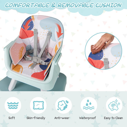 6 in 1 Convertible High Chairs for Babies and Toddlers