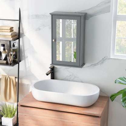 Bathroom Medicine Cabinet with Mirror and Adjustable Shelf