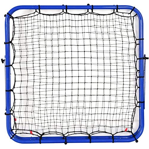 Giantex Football Training Net Double Sided Football Rebounder Adjustable Soccer Target Goal for Kids and Children to Practice
