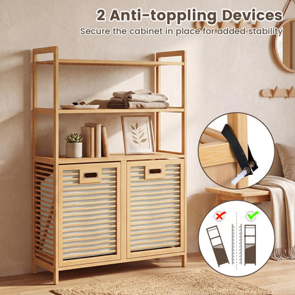Tilt Out Laundry Basket, Pull Out Laundry Hamper Cabinet