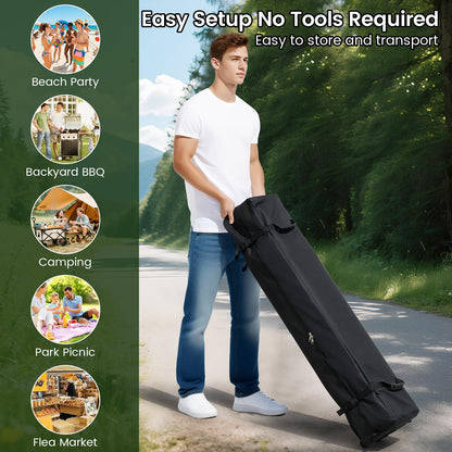 590 x 300 CM Outdoor Pop up Canopy Tent with Wheeled Bag