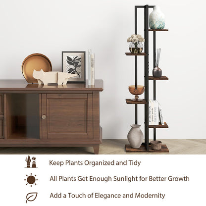 Set of 3 Plant Stand Set for Home Garden Patio Balcony