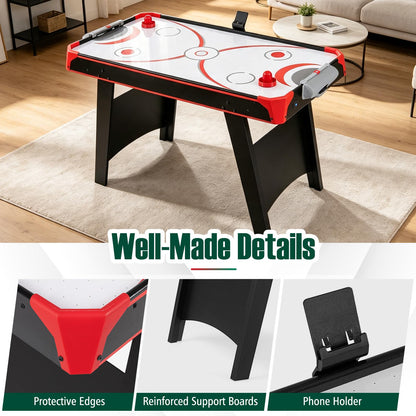 2-in-1 Multi-Game Table with Air Hockey and Table Tennis Top for Kids and Adults