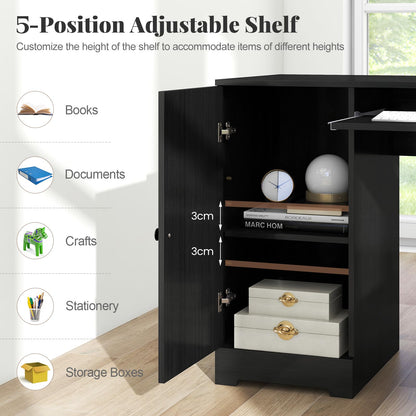 L-Shaped Computer Desk, 170cm Modern Large Corner Desk Writing Study Table