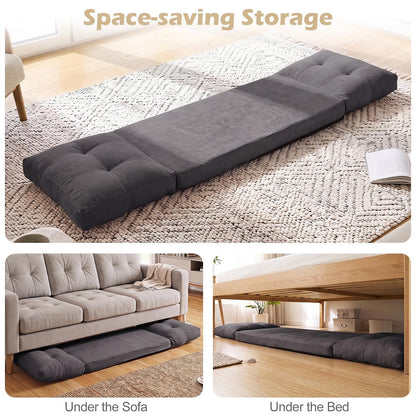 Folding Sofa Chair, 5-Position Adjustable Floor Chair Bed
