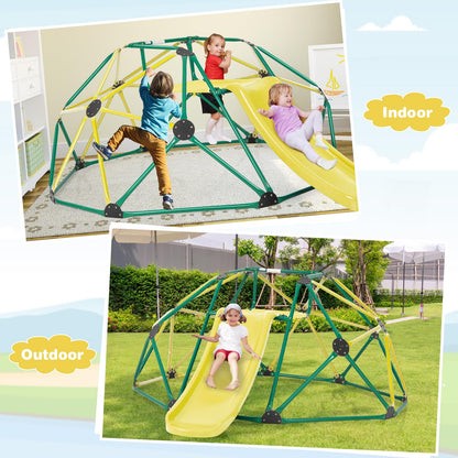Toddler Climbing Frame Monkey Bar Jungle Gym with Fabric Cushion