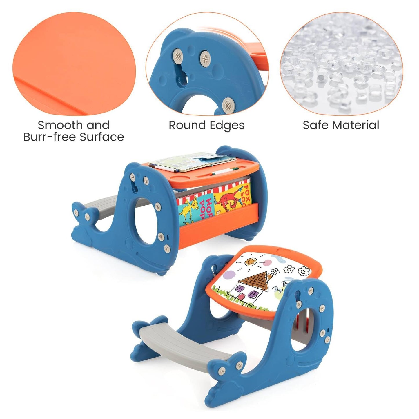 Multi-functional Convertible Kids Activity Table Set
