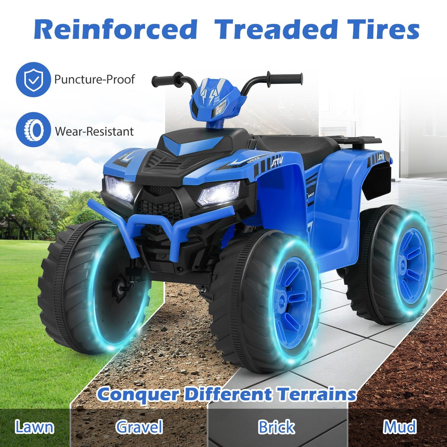 24V Battery Powered Ride on ATV with Soft Start