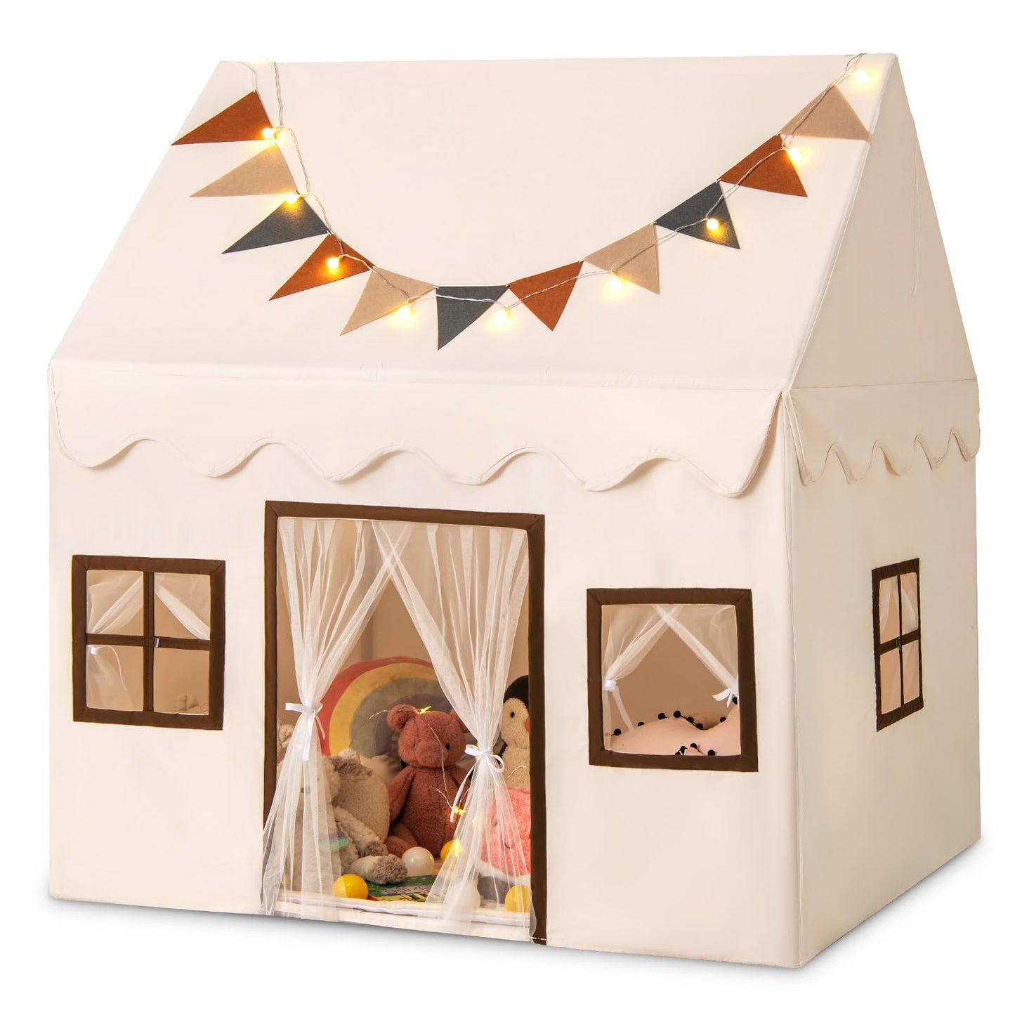 Toddler Playhouse Tent with Padded Non-slip Mat