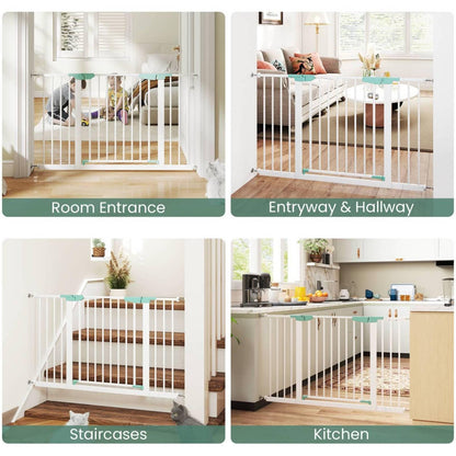 Wide Baby Safety Gate Fits 80-123 CM Openings