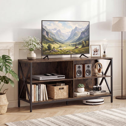 TV Unit for 55 Inch TVs, 120cm TV Stand Cabinet