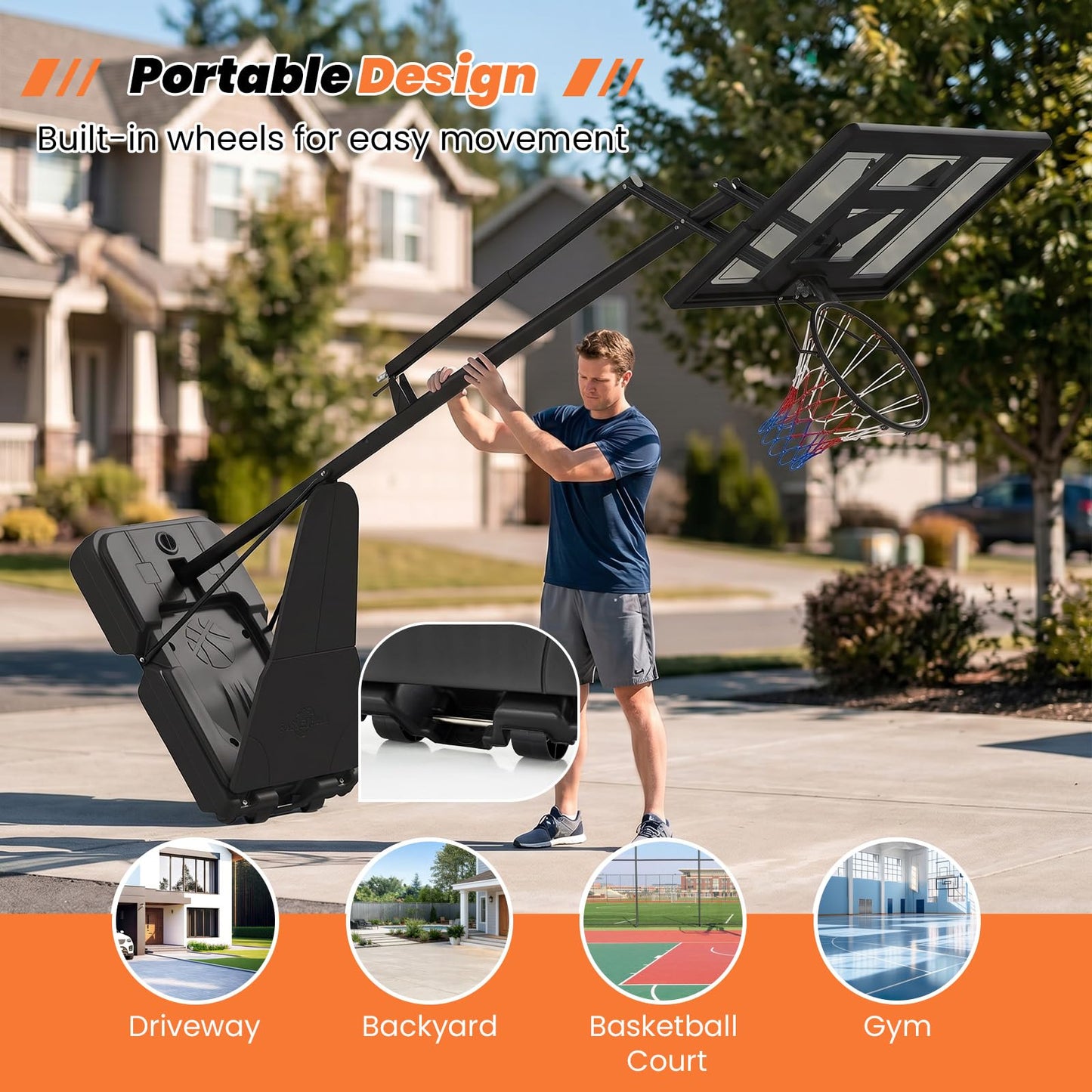Basketball Hoop, 10FT Basketball Goal System