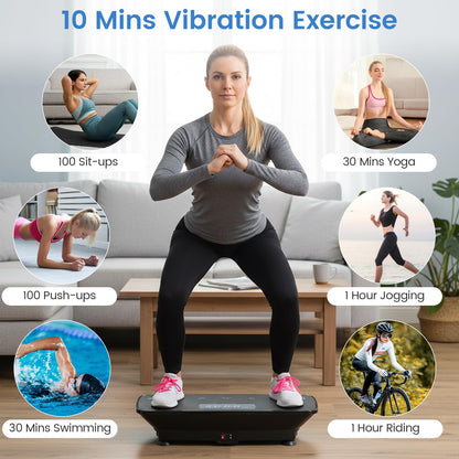 Vibration Plate Exercise Machine with Gravity Sensor for Home