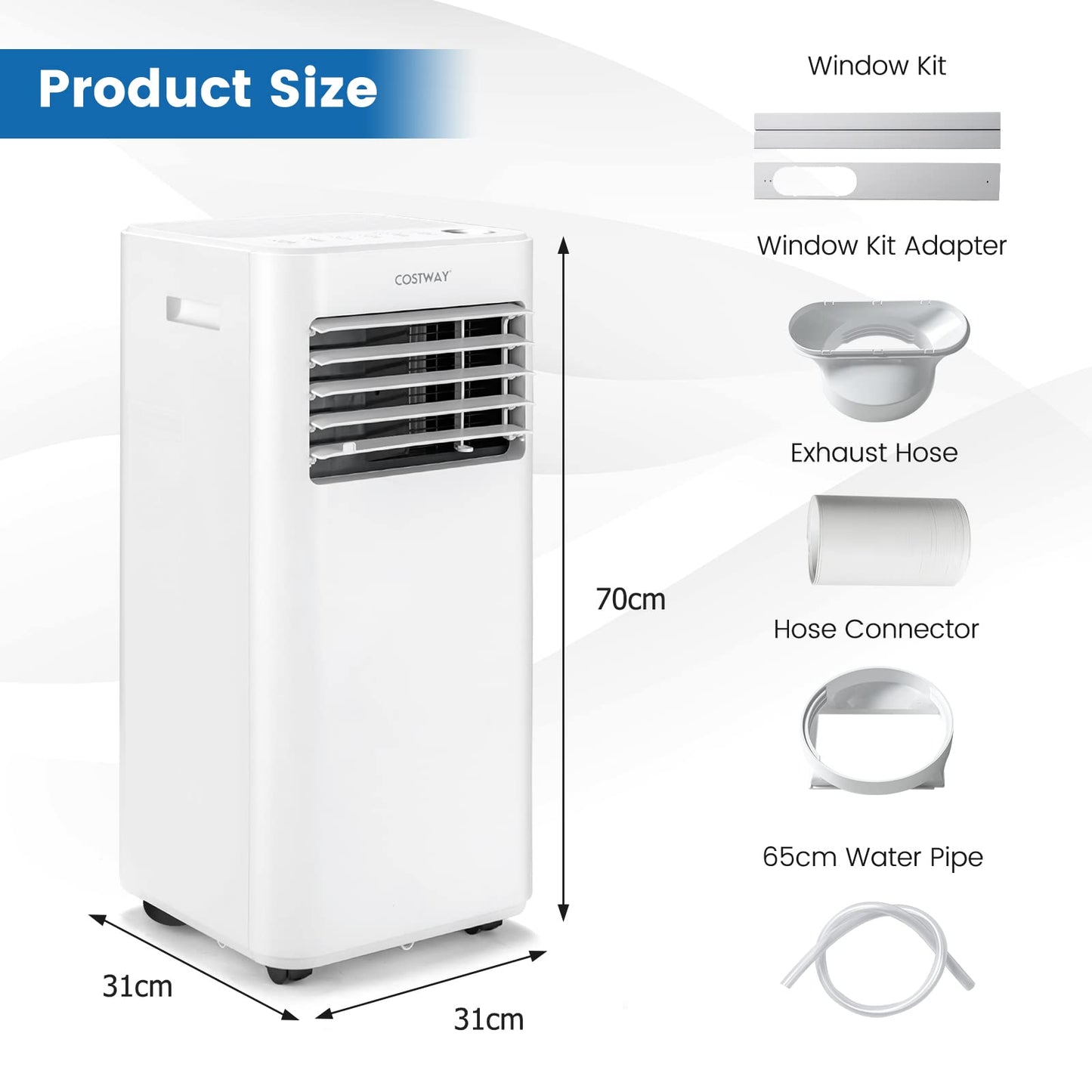 7000 BTU Portable Air Conditioner [Energy Class A]
