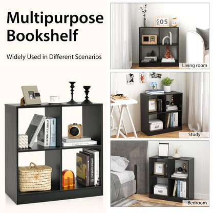 4-cube Wooden Storage Cabinet with Anti-Toppling Device