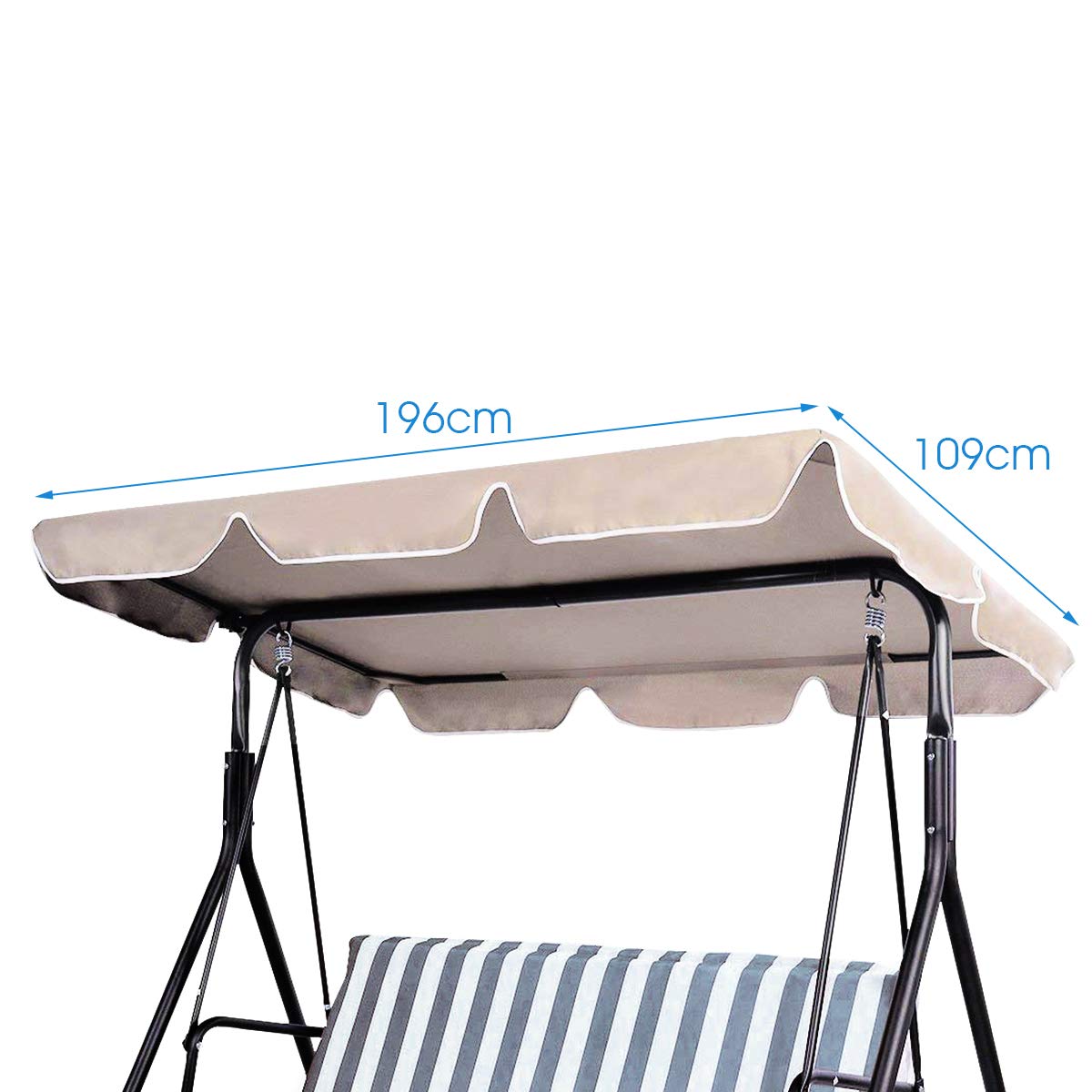 109 x 196cm Replacement Canopy Cover