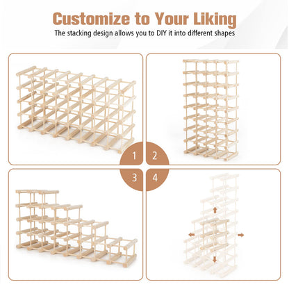 36 Bottle Wine Rack for Home Bar Pantry