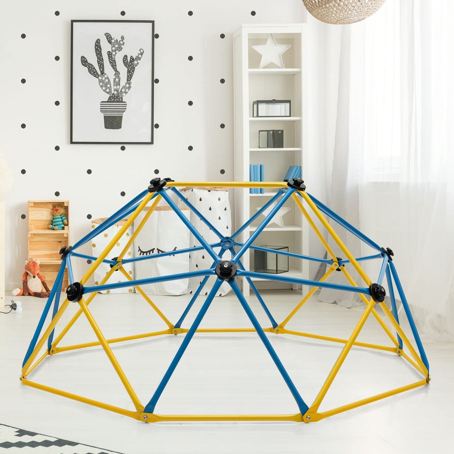 6FT Kids Geometric Dome Climber with Convenient Grip