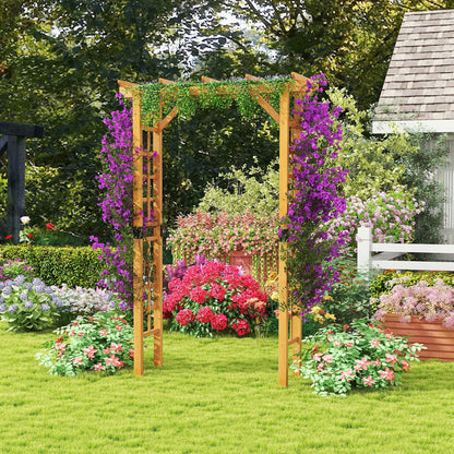 215cm Wooden Garden Arch for Climbing Plant Vines
