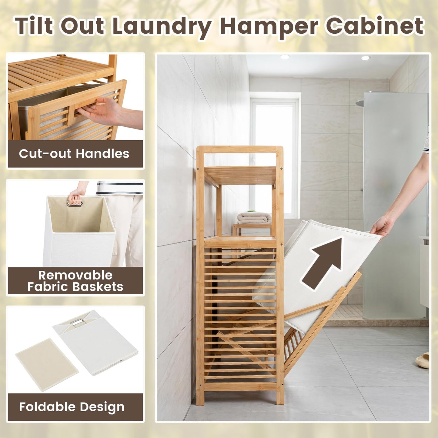 Tilt Out Laundry Basket, Pull Out Laundry Hamper