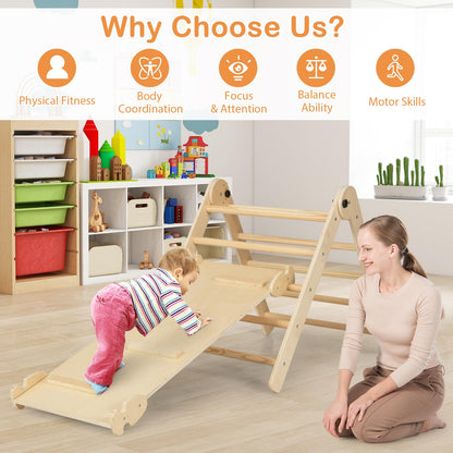 7 in 1 Indoor Wooden Foldable Climbing Toys for Toddlers