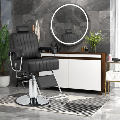 Salon Chair Hydraulic Barber Chair with Adjustable Headrest