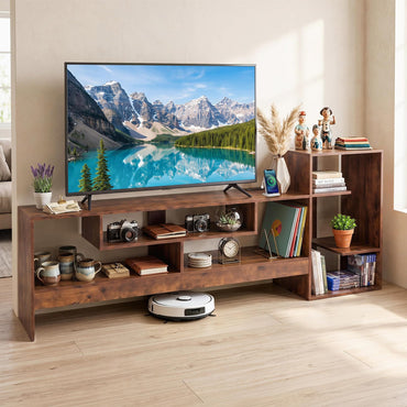 TV Stand Cabinet for 55 Inch TVs with Power Outlets