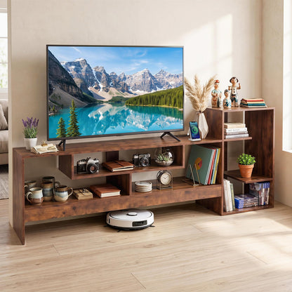 TV Stand Cabinet for 55 Inch TVs with Power Outlets