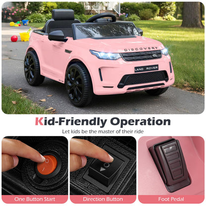 12V Ride on Car with Remote Control and Music Licensed Land Rover