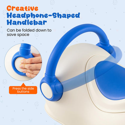 3-in-1 Rocking Horse for Toddlers 1-3 Years Old with Rolling Wheels