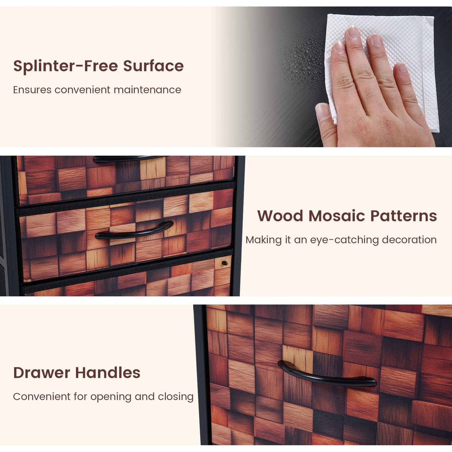 120 CM Computer Desk Home Office Desk with Metal Frame