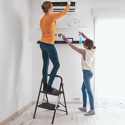 2 Step Folding Ladder with Safe Lock and Hand Grip
