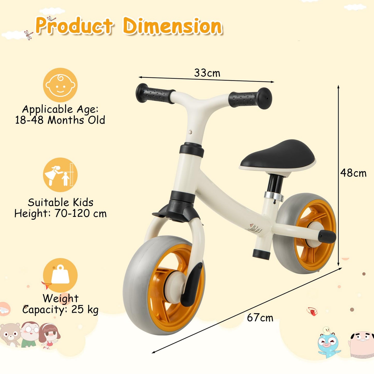 No Pedal Infant Ride on Walker with Adjustable Seat Height