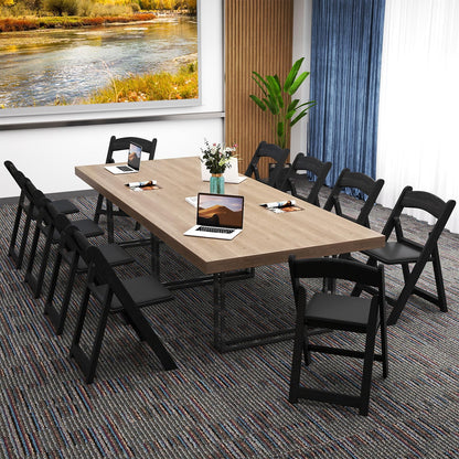 4 Pack Resin Folding Chairs, 500KG Static Load Dining Chairs