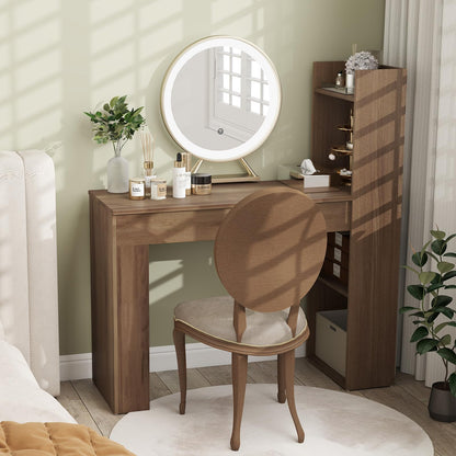 Home Office Desk with Bookshelf 110 CM Study Writing Table