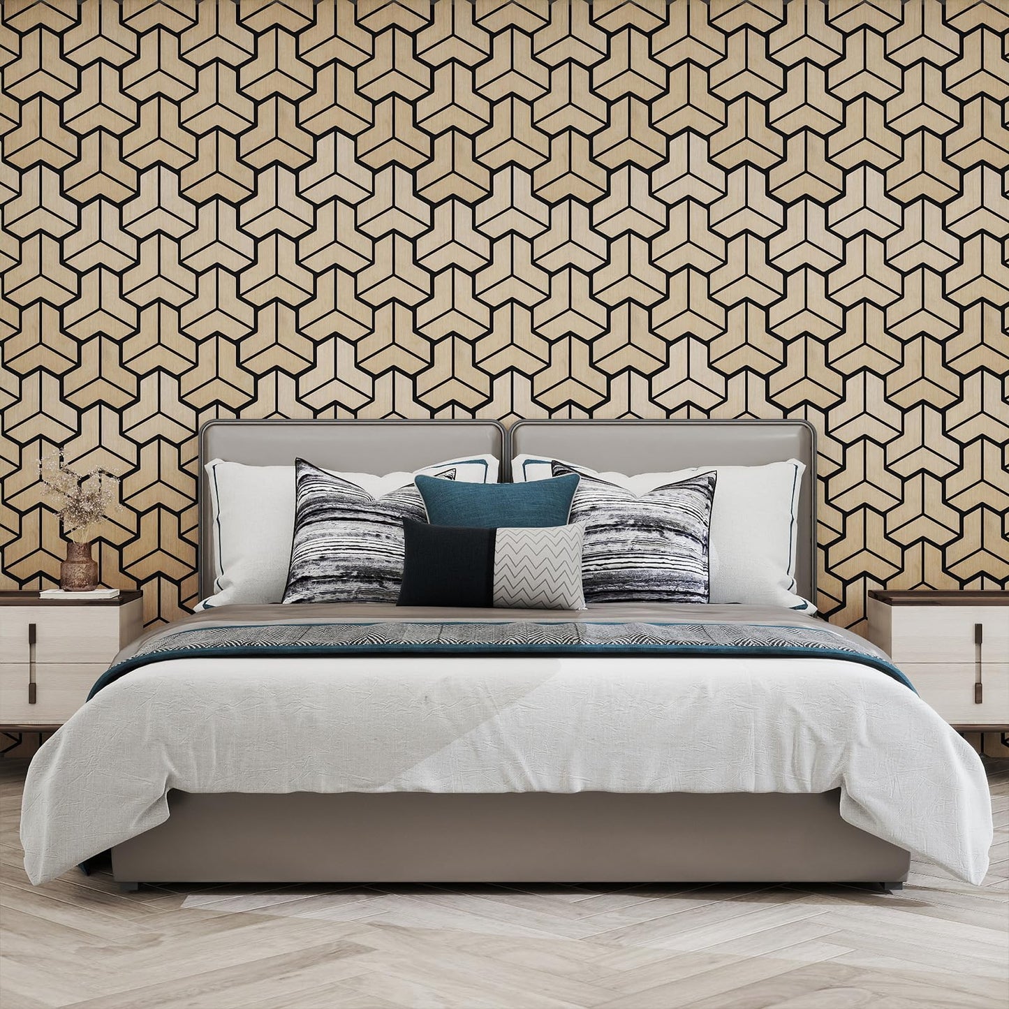 4 Pack Acoustic Panels for Walls 83 x 65 cm Sound Absorbing Panel