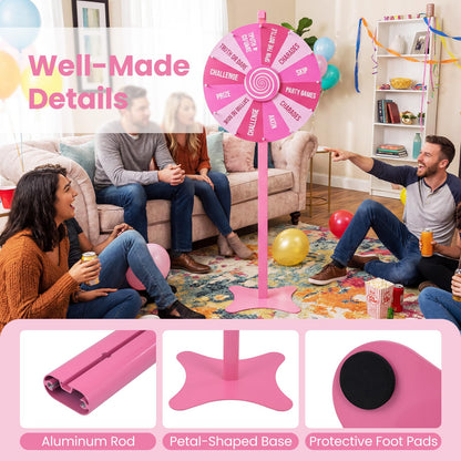 Tabletop or Floor Standing Spinning Prize Wheel with Blackboard Marker