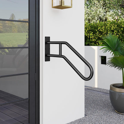 Giantex Handrail for Outdoor Steps Wall Mount Non-Slip Safety Railings for 1-3 Steps