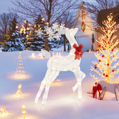 Christmas Lighted Reindeer with 48 Warm White LED Lights