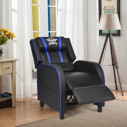 Adjustable Gaming Chair with Footrest Headrest and Lumbar Support