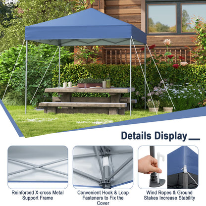 198 x 198cm Pop up Gazebo with Carry Bag for Camping Barbecue Party