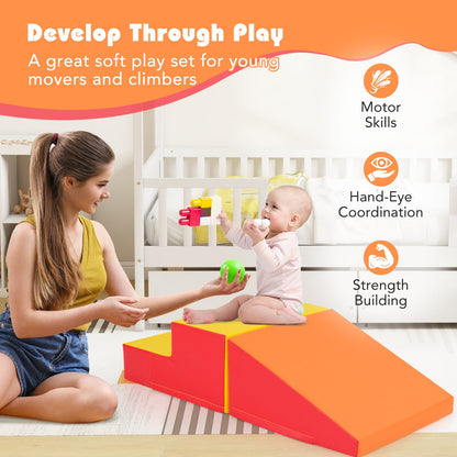 2-Piece Step and Slide Climber for Infants and Toddlers