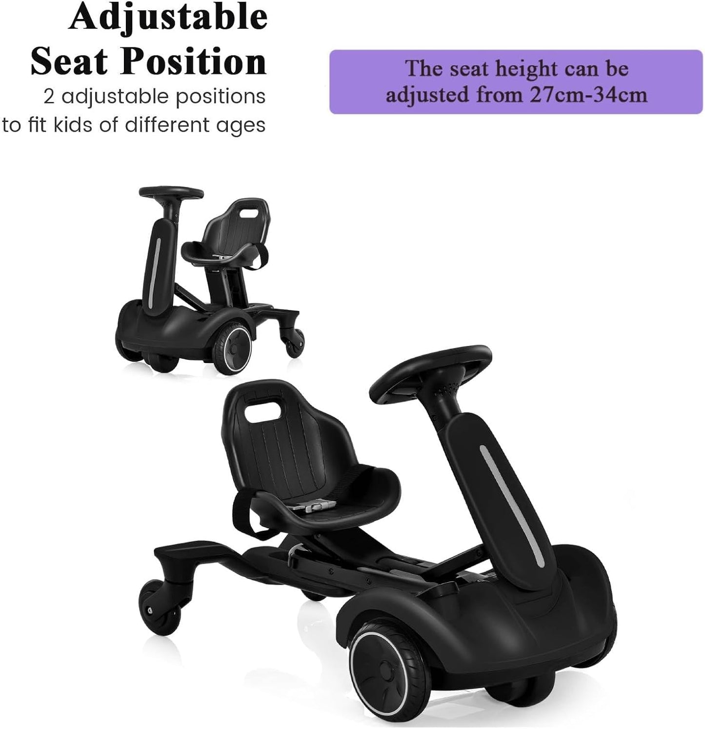 6V Electric Ride on Drift Car for Kids Aged 3-8 Years Old