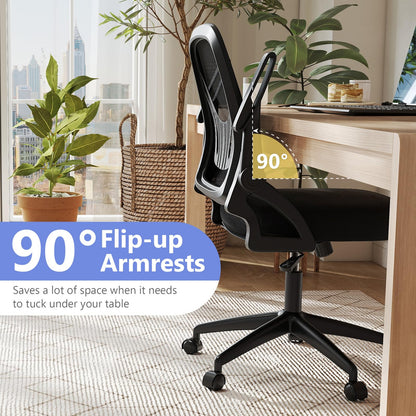 Mesh Office Chair Ergonomic Height Adjustable Swivel Task Computer Desk Chair