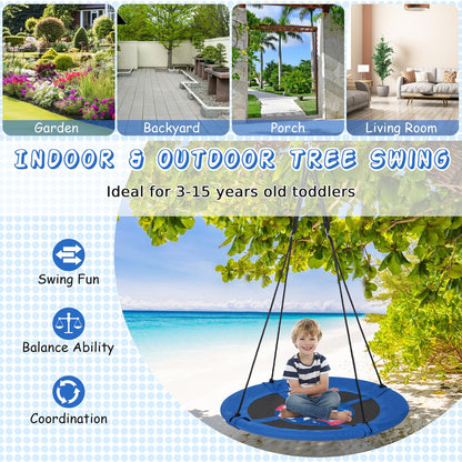 104 cm Saucer Tree Swing with 600D Oxford Fabric